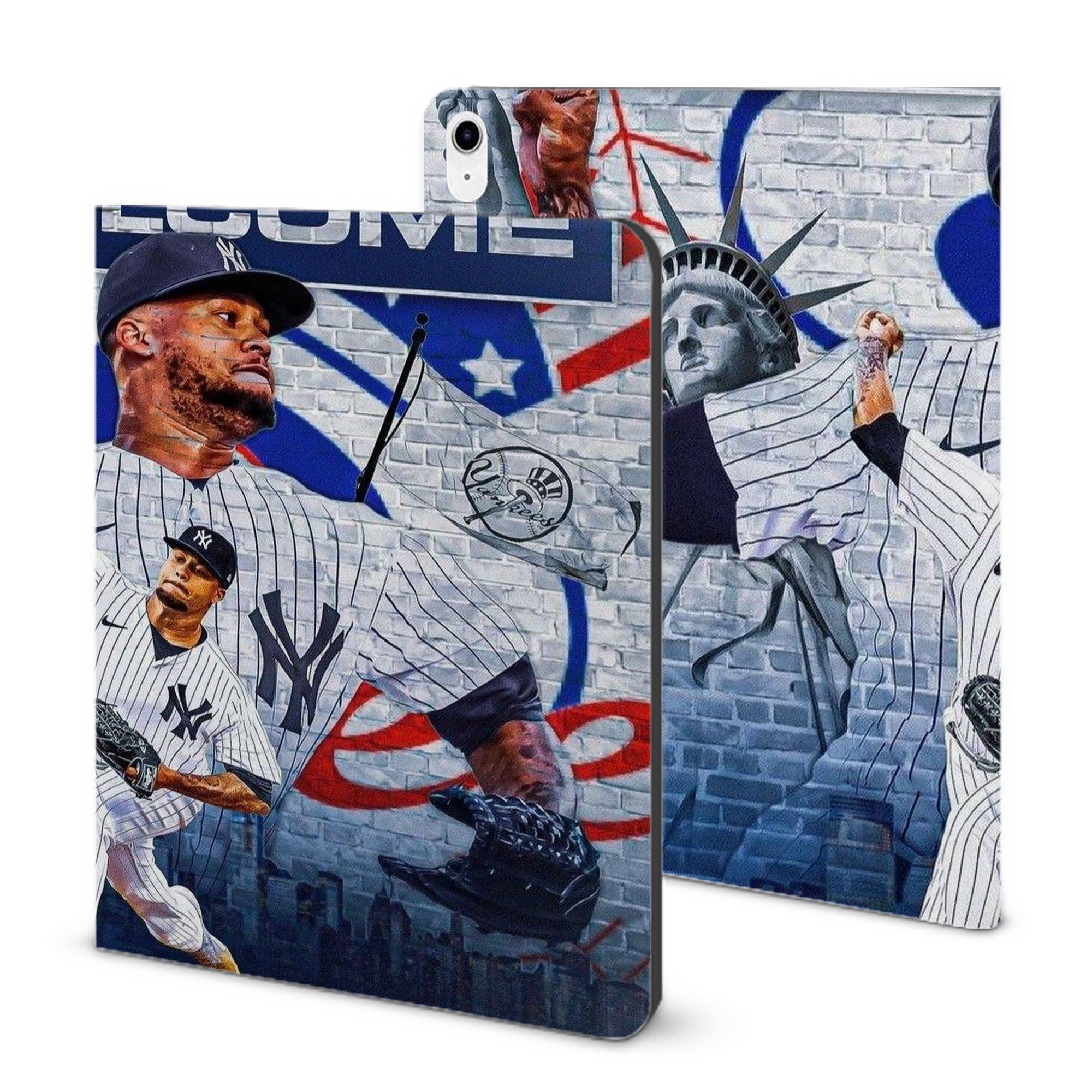 Giancarlo Stanton 43 IPad Case Without Pencil Slot – Book-Style Cover With PU Leather & TPU – Slim, Durable, Scratch-Resistant, Full Protection & Easy Access